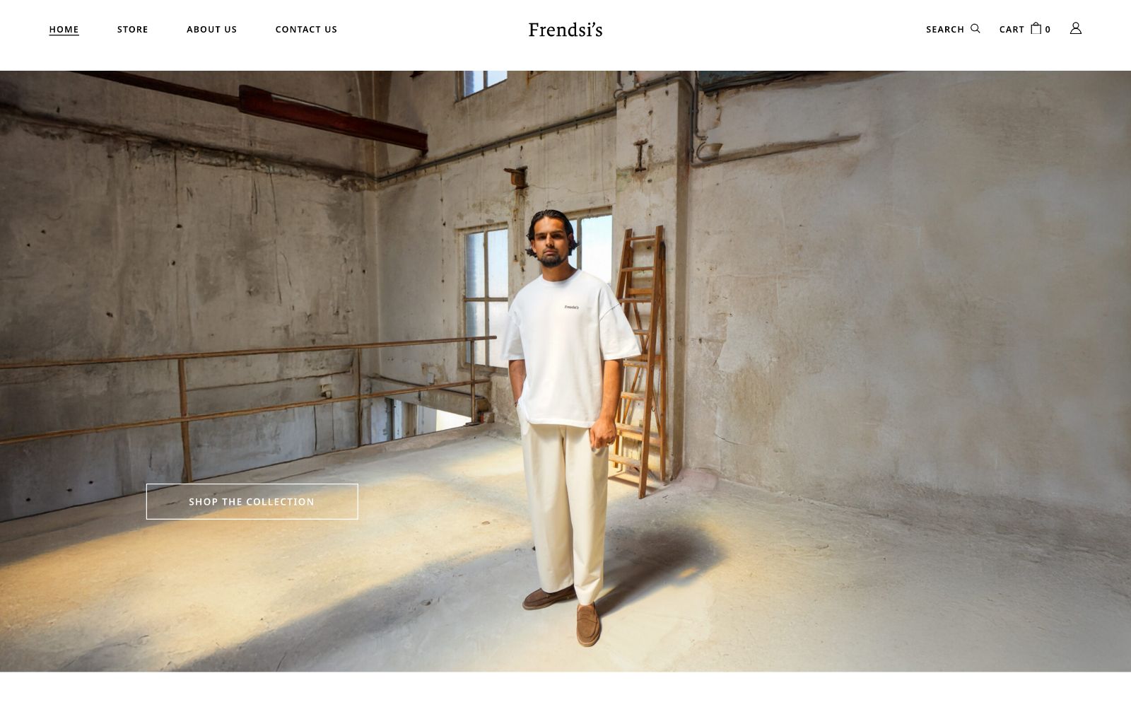 Voorbeeld van het project Webshop voor Frendsi's